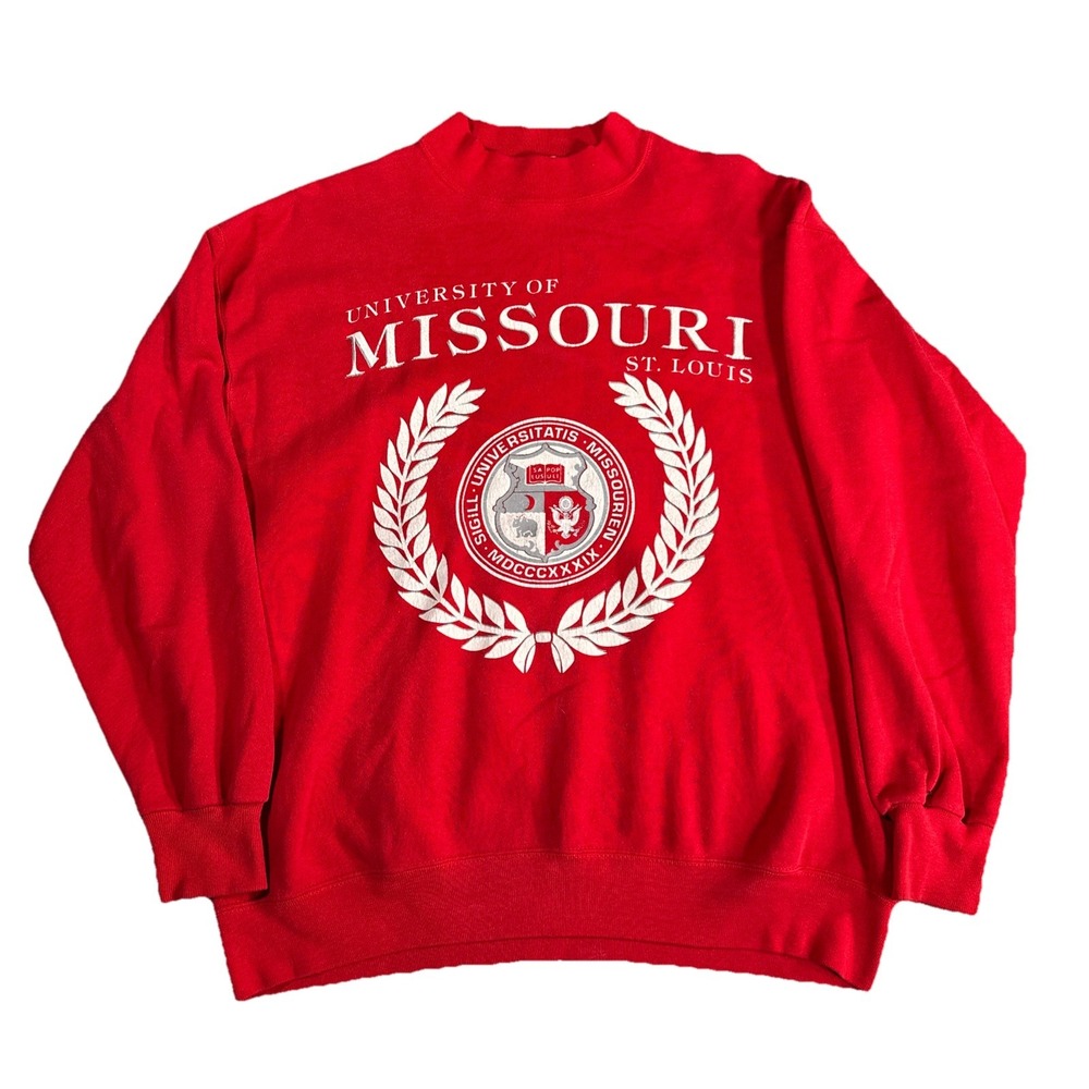 Vintage 90s Large Missouri University St Louis Missouri Crewneck Sweatshirt Usa